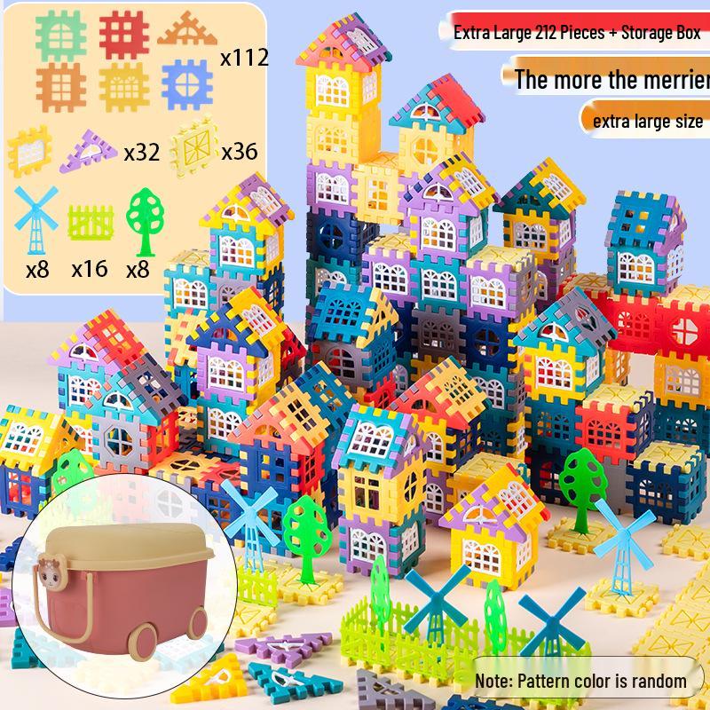 Kids' Educational Building Blocks Set with Door and Window Accessories – Ideal for Kindergarten Gifts