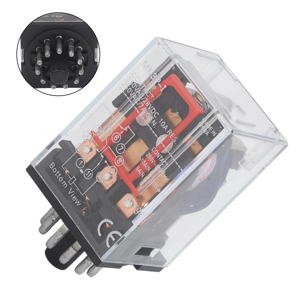 1pc MK3P-I MK3P AC 220V 220VAC Relay 11 Pin 10A 250VAC FS Small General Purpose Electromagnetic Relay Without Base Electrical