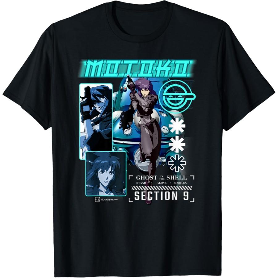Ghost in the Shell Stand Alone Complex Section 9 Motoko Shot T-Shirt S