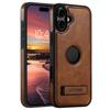 Suteni G2 Magsafe Oil Wax Leather Back Phone Case with Holder