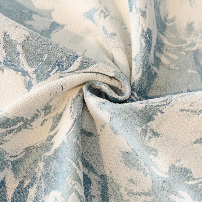 Universal Chenille Sofa Cover French Ruffled Edge Creamy Aesthetic Flower Pattern Anti-Slip Gradient Couch Cushion Mat