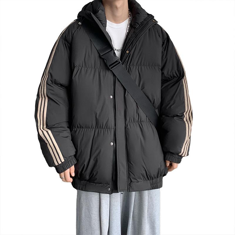 Winterliche Baumwolljacke für Herren, trendige lockere kurze verdickte Jacke, Baumwolljacke für junge Paare, koreanische Version der Herren-Pufferjacke