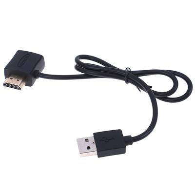 50 cm USB 2.0 HDMI Stecker auf Buchse Adapter Extender Stromanschlusskabel
