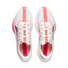 Li Ning Feidian 6 Challenger Atmungsaktiv Niedrig geschnitten Karbonplatte Laufschuhe Damen Champagner Weiß ARMW004-7