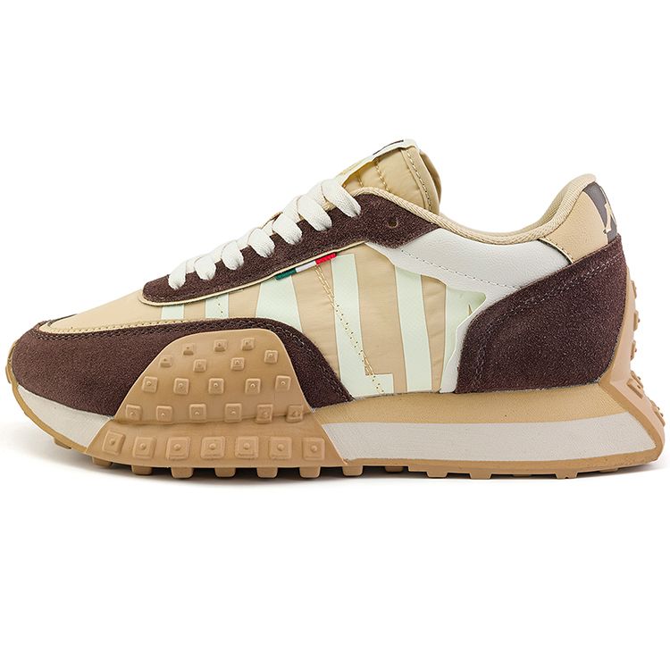 Kappa Retro Fabric Synthetic Leather Two-Layer Cowhide Non-Slip Wear-Resistant Lightweight Low-Top Running Shoes Unisex sneaker K0DX5MM08F-602
