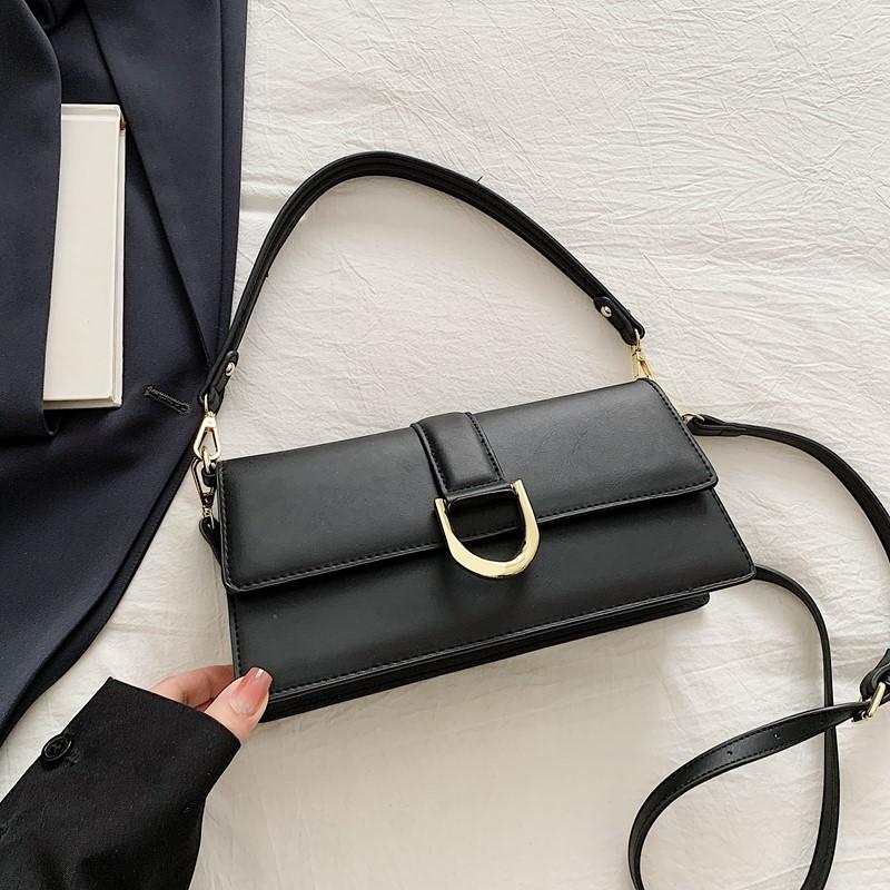 New niche design popular street shot versatile small square bag single shoulder crossbody trendy women's bag