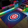 Chicago Cubs Design Crystal Velvet Carpet Cozy Non?Slip Printed Rug For Bedroom Living Room Entrance