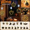 Halloween Hanging Decorative Light with Rechargeable Button Battery for Indoor Outdoor Party Decor