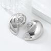 Large Shell Earrings Women Alloy Gold Plated Statement Earring Ins Trendy Fashion Jewelry