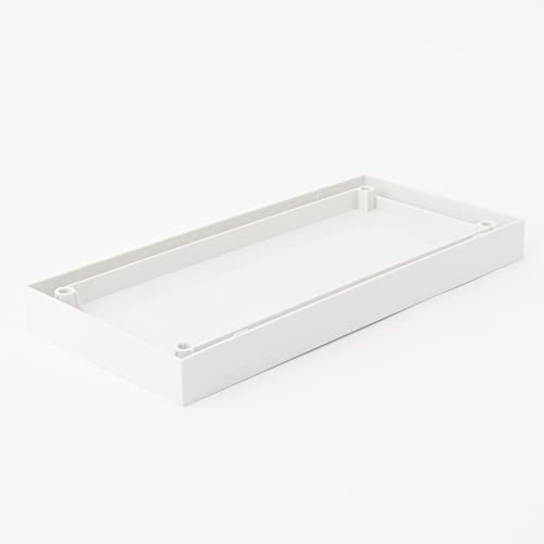 MUJI Recycled Polypropylene File Box Standard Lid with Casters, White Gray, Width 15cm NCE51A3A