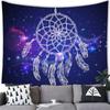 Bohemian Dream Catcher Tapestry Psychedelic Feathers Occult Decor Bedroom Hippie Wall Carpet Beach Towel Decoration for Home