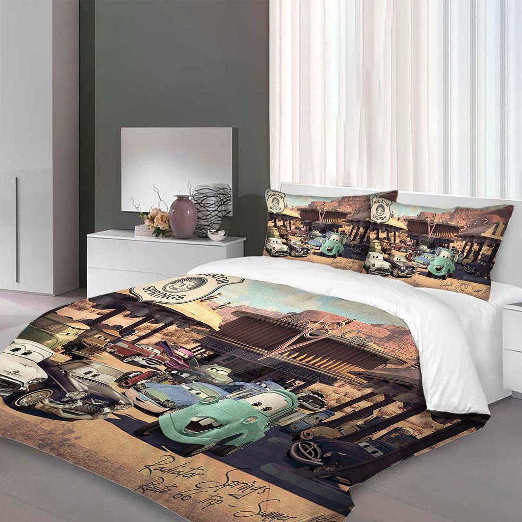 Gift Christmas Premium Cars Duvet Cover Set, Quilt cover Soft & Breathable,Wrinkle Resistant, Hidden Zipper and Corner Ties
