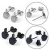 Hoshiai Stainless Steel Titanium-Plated Punk Middle Finger Bowknot Stud Earrings for Men and Women