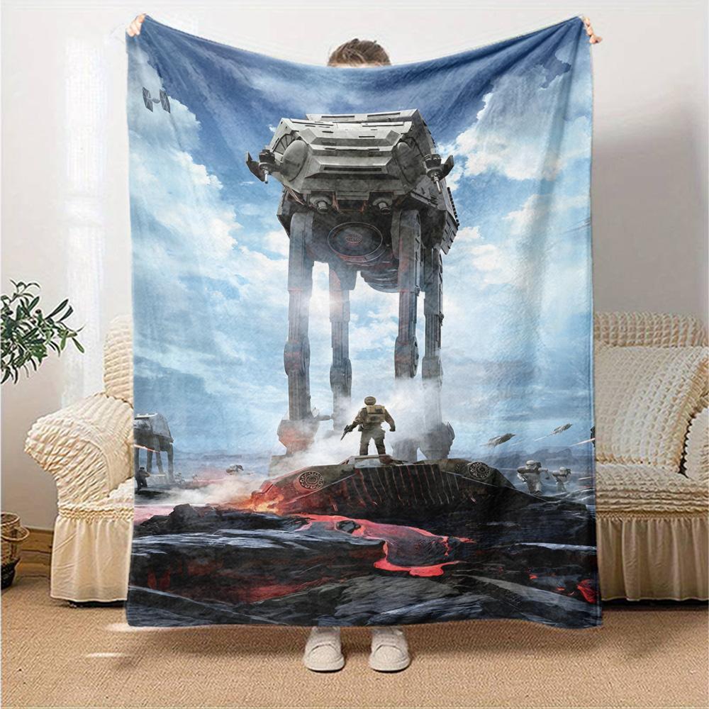 Star Wars Blanket Comfortable Perfect for Bedding Chair Office Four Seasons Multipurpose Digital Print Best Holiday Gift for Friends Family