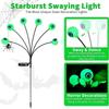 1Pack Wind-Powered Eye Bulbs with 6 Solar-Powered LED Bulbs  Halloween-Themed Outdoor Garden Decor for Yard Lawn Halloween