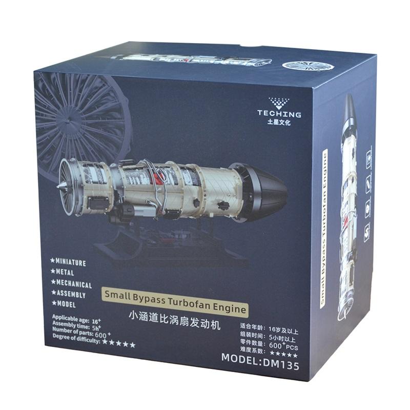 TECHING SMALL BYPASS TURBOFAN ENGINE Electric Assembling Model KIT Desktop Decorative Ornaments Adults Children's Toys Gift