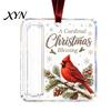Personalized Holiday Cash Container Christmas Gift Ornament, Clear Acrylic Money Holder, Xmas Reusable Keepsake Tree Hanging Decoration, Funny Ways To