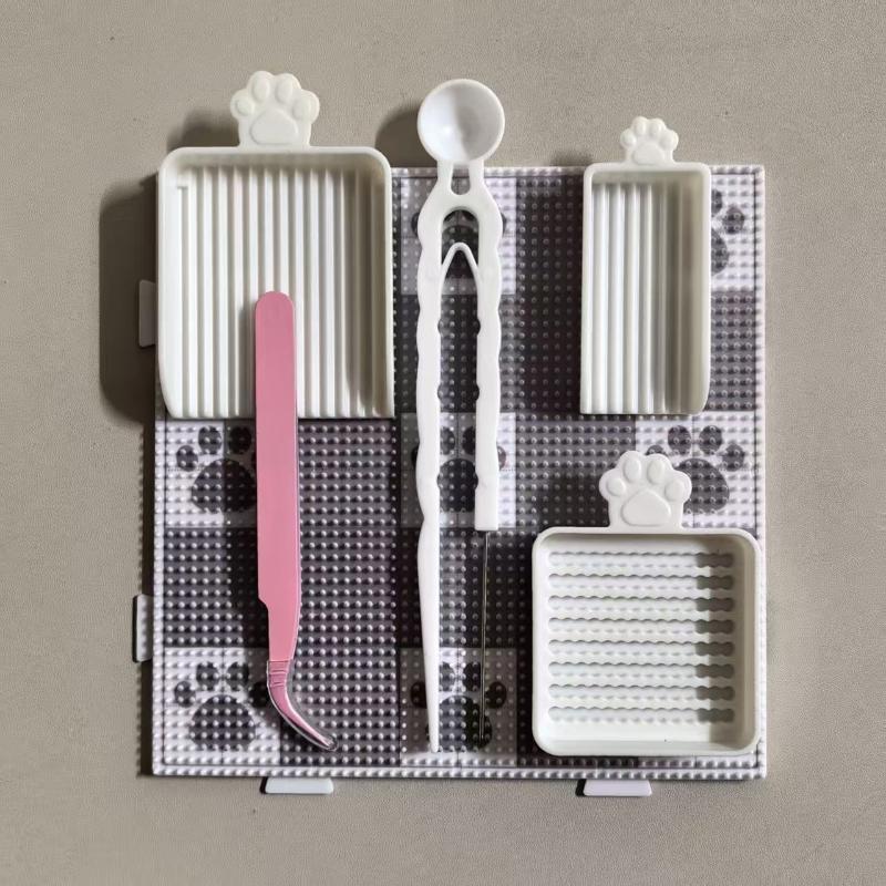 Creative DIY Bead Pen Art Kit 2.6mm Padding Beans Set with Clips Tray for Kids Birthday Party Favor Gifts