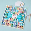 Montessori Magnetic Wooden Fishing Game Toy for Toddlers Alphabet Fish Catching Counting Games Puzzle Preschool Learning ABC Toy