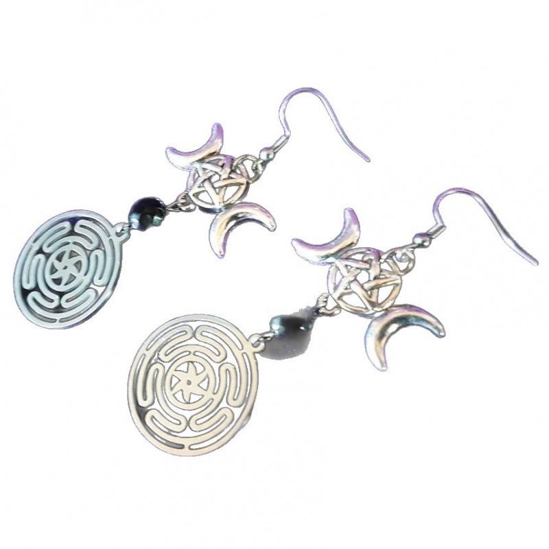 Inverted Pentagram Earrings - Cross-Border Hot Seller