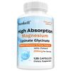 Magnesium-Lysinat-Glycinat Nahrungsergänzungsmittel, Hohe Absorption, 120 Kapseln pro Flasche