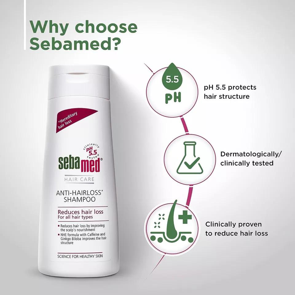 Șampon anti-cădere SebaMed pentru toate tipurile de păr 200 ml