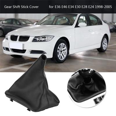 Car Gear Shift Stick Gaiter Boot Dust Cover Shift Boot For Bmw E36 E46 E34 E30 E28 E24 1998-2005