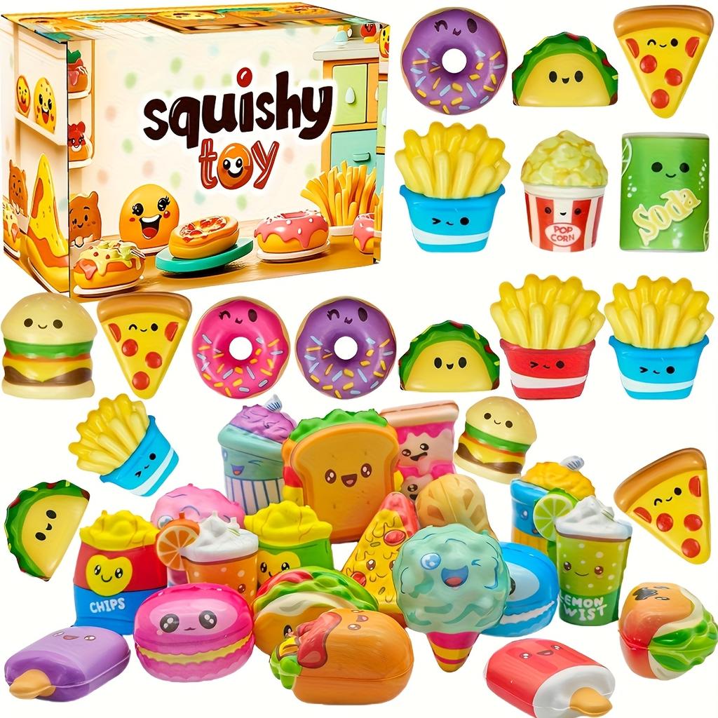12pcs Mini Slow-Rising Food Squishy Toy Set Gift Pack for Kids Birthdays