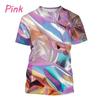 3D Printed Colorful T-shirts For Men Funny Personalized Gradient Tee Tops Short Sleeve Round Neck Casual T-shirts Y2K Clothing