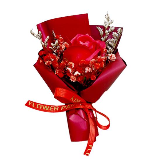 Mini Aromatherapy Soap Rose Bouquet Scented Artificial Flower Arrangement Christmas Wedding Birthday Valentine's Day Gifts for Women Mom Wife Best