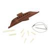 10PCS 6 String Acoustic Guitar Bridge Rosewood Set Musical Instrument Accessory with Saddle Nut Pin