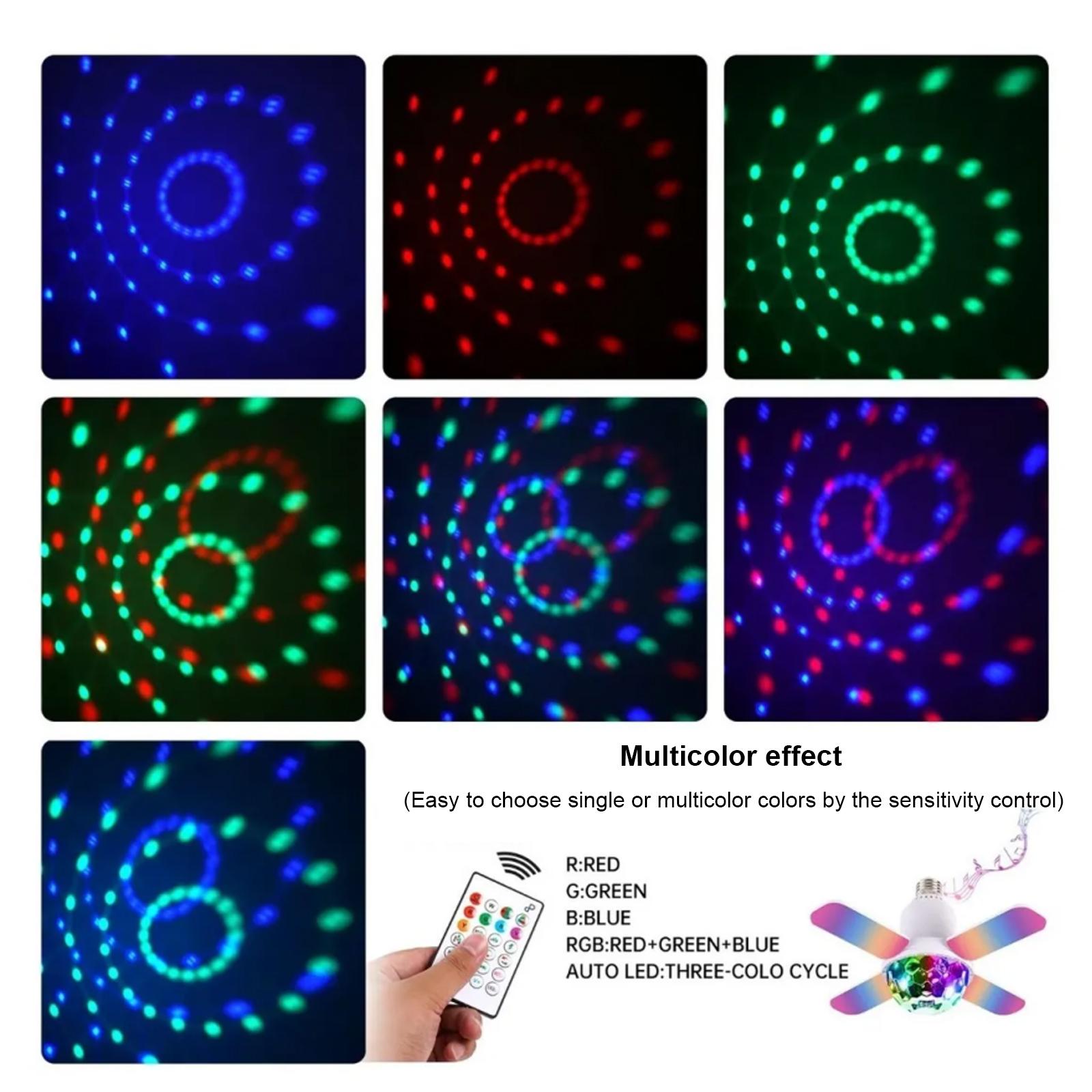 

Мини-BT проекционная музыкальная RGB семицветная четырехлепестковая лампа мощностью 24 Вт