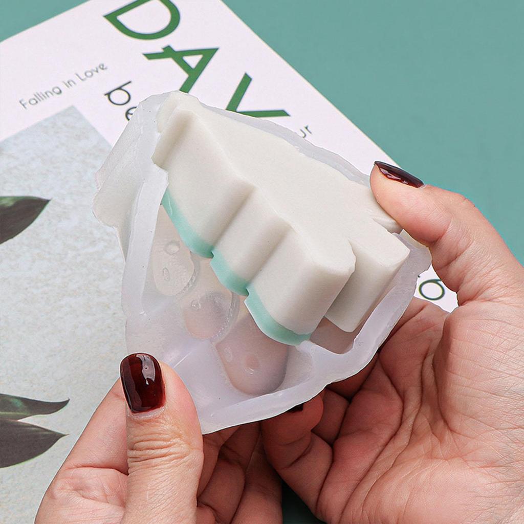 Reindeer Silicone Candle Molds Christmas Tree Gingerbread Man Scented Candle Making Supplies DIY Soaps Mould Home Decor