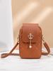 2025 New Pearl Pendant Bag, Rhombus Vertical Mobile Phone Bag, Fashion Hundred Towers Women's Bag, Rhombus Embroidered Messenger Bag