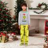 Parent-child Christmas Print Home Suit Long-sleeved Top And Pants