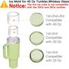 Vassoio per cubetti di ghiaccio per bicchiere da 30-40 oz, stampo per ghiaccio in silicone a cilindro cavo con coperchio e contenitore per freezer, per bevande ghiacciate, succo, whisky, cocktail