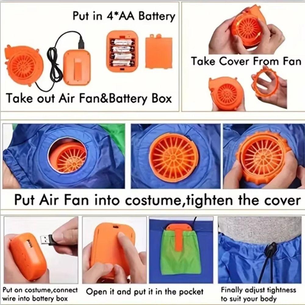 Costume Gonfiabile da Topo Cartone Animato Divertente Cosplay Costume da Topo Forniture per Feste