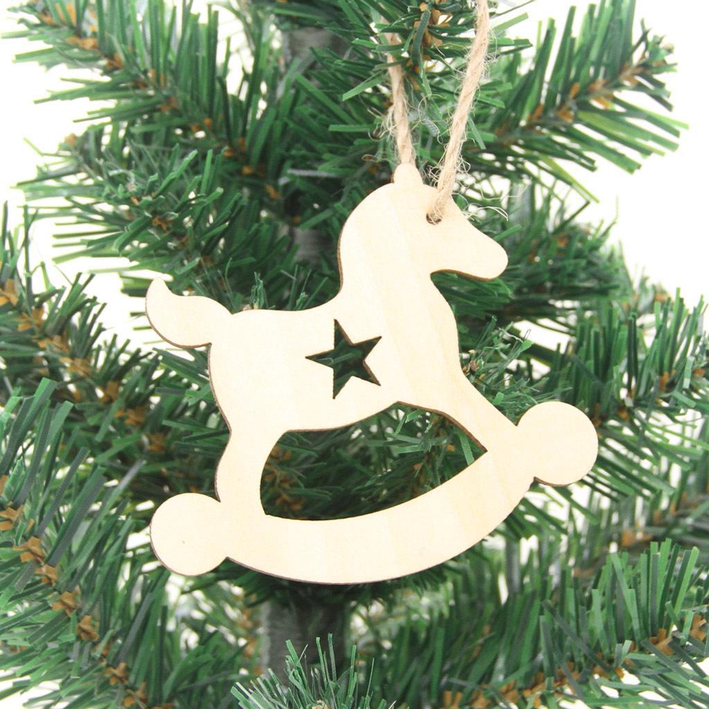 

Creative Wood Crafts: Laser Engraved Decorative Pendants and Slices 8*7.5CM, 10 pieces per pack with 2m jute rope