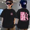 Cute casual T-shirt for boys and girls, fashionable printed T-shirt for children