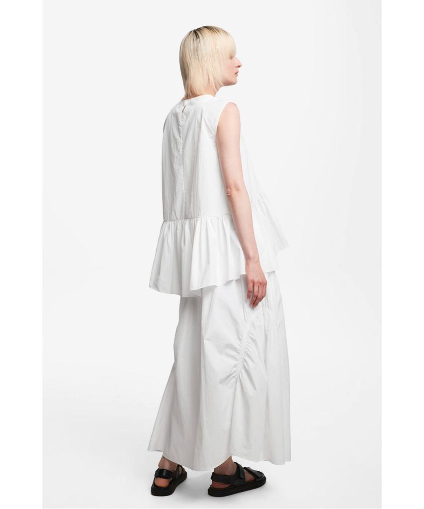 Jaa [Jaah] Sleeveless Peplum Blouse_White