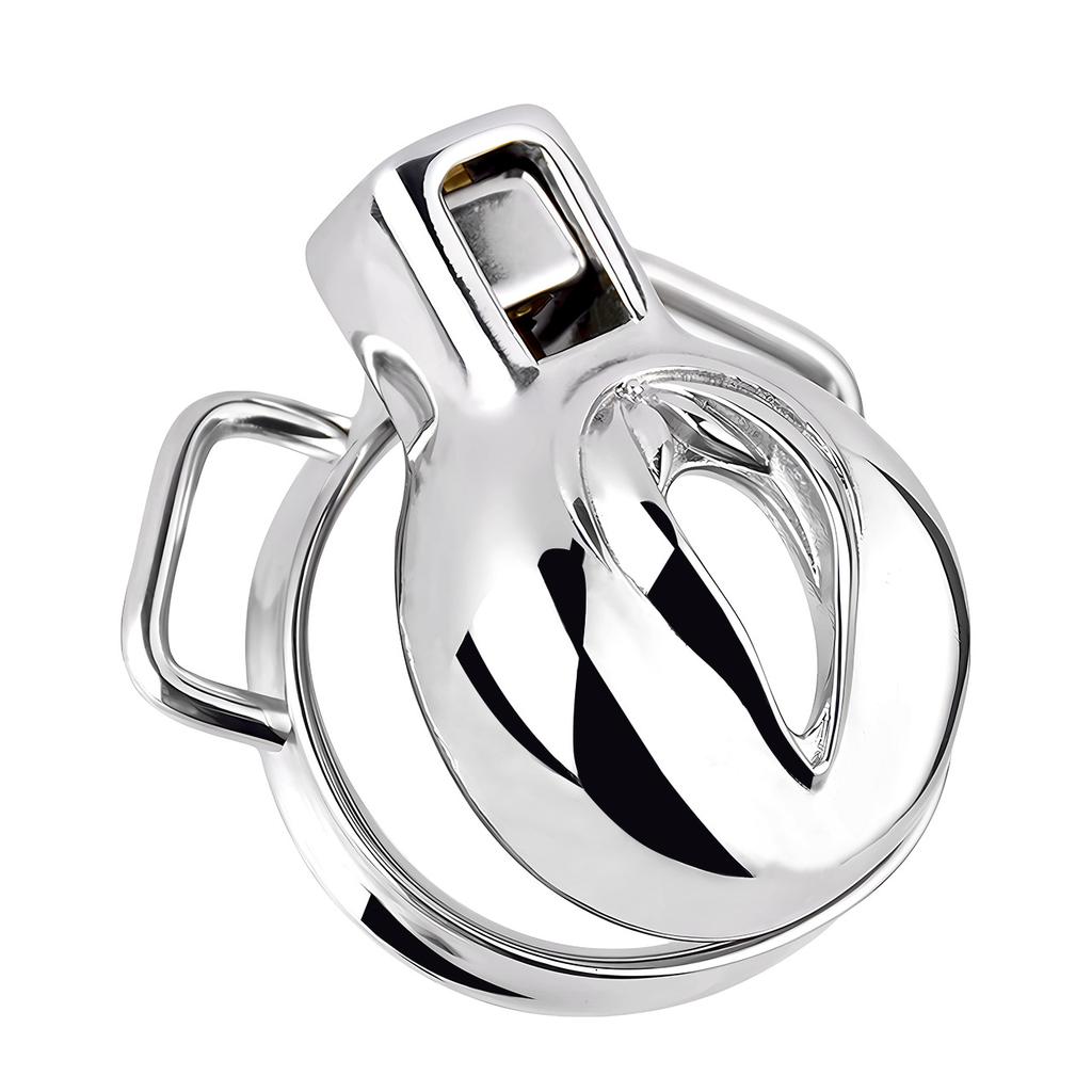 Male Chastity Lock Stainless Steel Penis Cage with Hook Urethral Chastity Belt Penis Ring Ball Stretcher