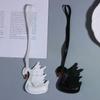 Handmade PU Leather Black White Swan Couple Keychain Cute Bag Charm Pendant Decoration Gift for Lover