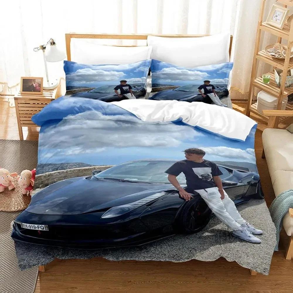 New Re Zero Rem Ram Bedding Set Cartoon Anime three-piece set Adult Kid Bedroom Duvet cover Sets 3D Kawaii Girl Home textile A