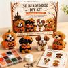 Crafts for Cat Dog Lovers 3D Halloween DIY Art Set, Beaded Puppy Craft Kit, Cute Funny Animal Theme Crafting Set Kit Beginners Adults, Home Desk Decor
