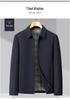 Men's Classic Spring/Autumn Lapel Jacket — Business Casual Dad Style for Young & Middle-Aged Men