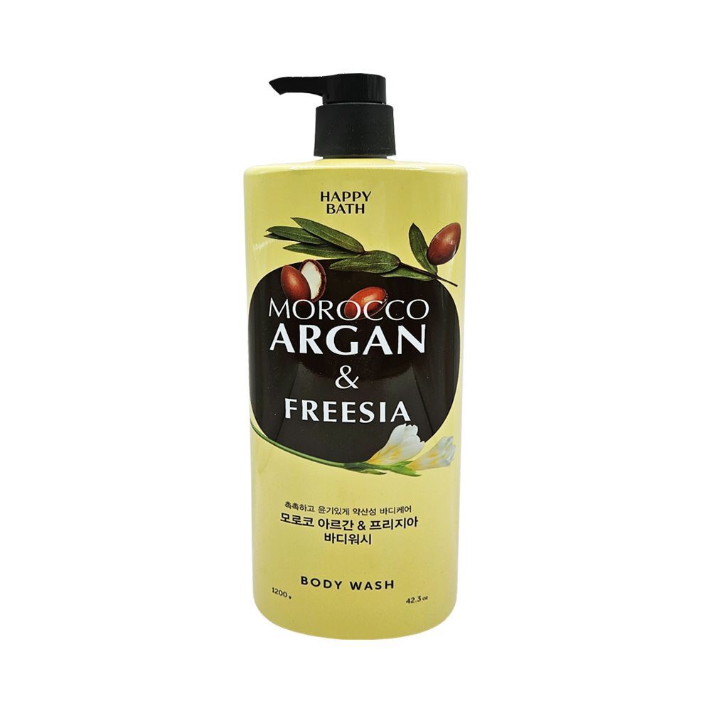 HAPPY BATH TRUFJPVW Moroccan Argan Body Wash Freesia Scent 1200ml