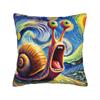 1pc, Decorative Pillowcase, Single-Sided Printing, Featuring Screaming Snail Artwork, Perfect for Your Sofa, Machine Washable, Suitable for Various Ro