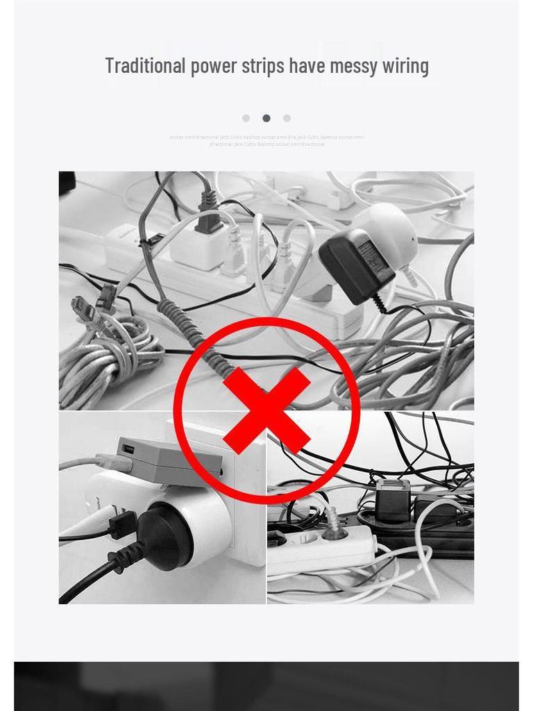 Szybka ładowarka USB kostka konwerter: Wielofunkcyjna Mini Listwa Zasilająca i Adapter Wtyczki