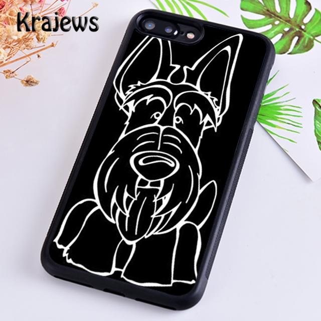 Krajews Black Scottish Terrier Dog Puppy Phone Case Cover For iPhone 17 Air 16 15 14 plus 11 12 13 pro max Fundas