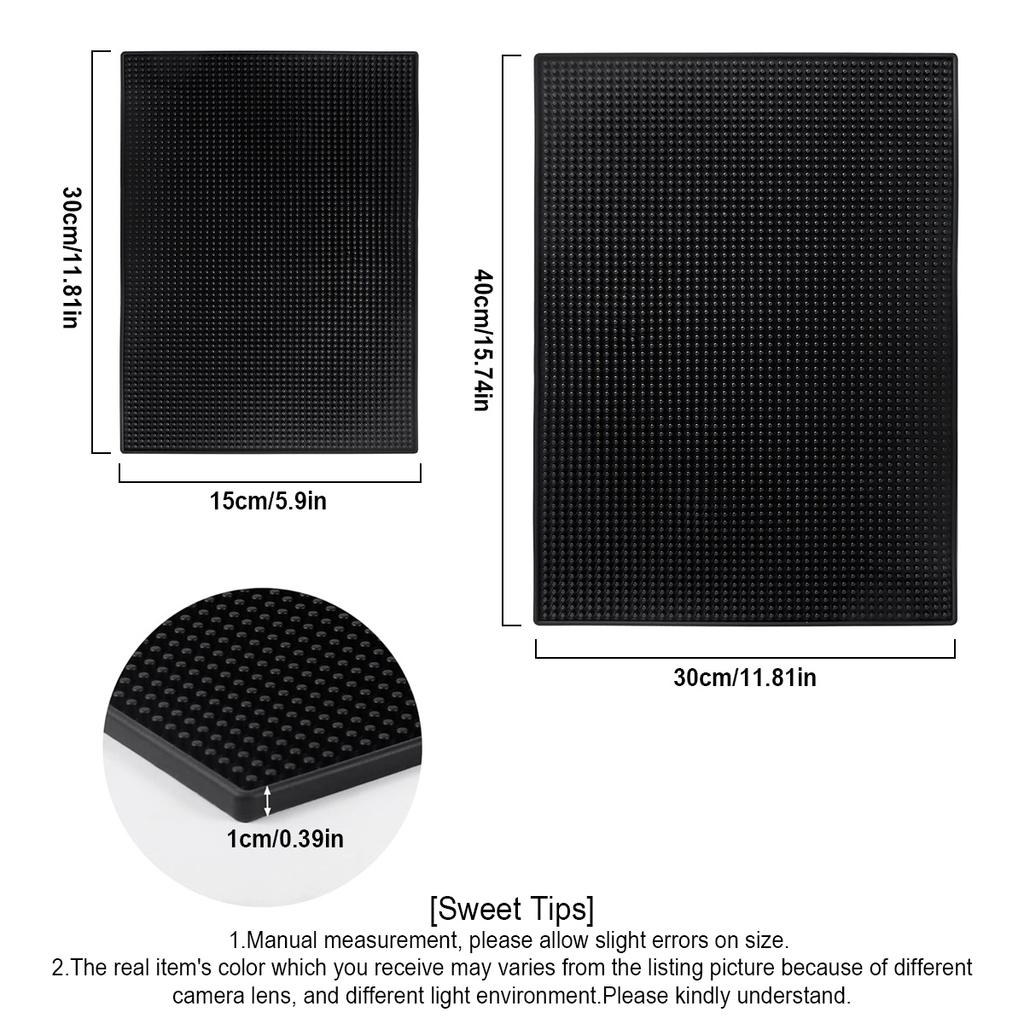 Bar Mats Countertop Coffee Mat, Service Spill Mat for Cocktail Bartender Kitchen, Counter Top Cup Glasses Dish Drying Mat